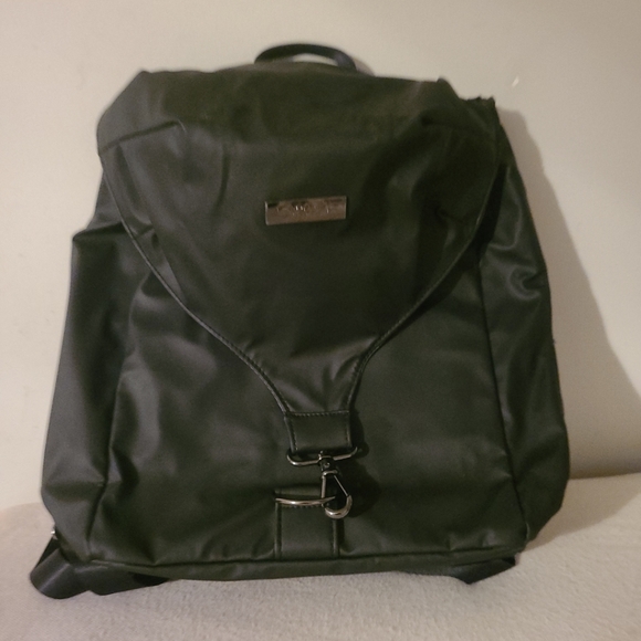 Ashley Black Mini Vinyl Backpack - Picture 1 of 8